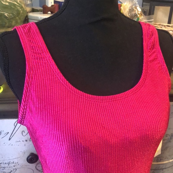 CATALINA RIBBED ONE PIECE LYCRA SWIMSUIT GOT PINK LARGE - Picture 2 of 9